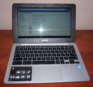 Asus Chromebook C200 - pokrywa otwarta